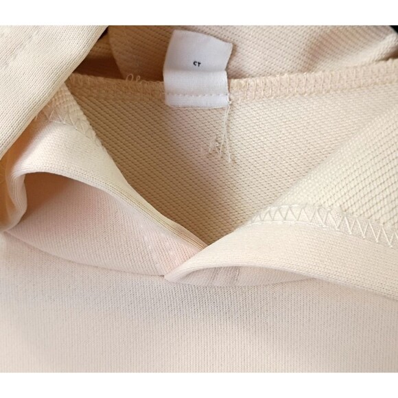 Hoodie Size Girl's 16 Beige Long Sleeve Kangaroo Pocket Raised California Y2K - Picture 6 of 13